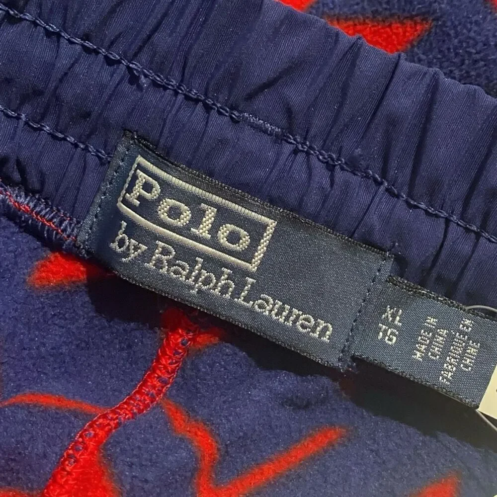 Polo Ralph Lauren Snowflake Fair-Isle Graphic Fleece Jogger Sweatpants size XL